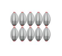 ADASTE Pendentif en Plomb à Noyau en Plastique Forme d'olive Pendentif en Plomb de pêche au Fond Anti-Pendaison Pendentif en Plomb à Travers Le cœur Poids de pêche en Plein air (Size : 100g x 10pcs)