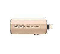 ADATA 32GB AI720 lecteur USB flash 32 Go USB Type-A / Lightning 3.1 (3.1 Gen 1) Or - Lecteurs USB flash (32 Go, USB Type-A / Lightning, 3.1 (3.1 Gen 1), Slide, 11 g, Or)