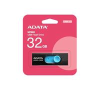 ADATA 32GB UV220 USB 3.0 Clé USB 3.0 Noir/Bleu - Clé USB Flash Drives, AUV220-32G-RBKBL (DashDrive - USB Drives Backward Compatible avec USB 2.0)