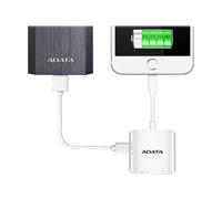 ADATA AI910 Lightning Card Reader Plus - Three-Way Share - Lecteur de carte (SDHC, microSDHC, SDXC, microSDXC) - Lightning/USB 2.0