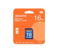 Adata ASDH16GU1CL10-R Carte Mémoire SDHC Classe 10 16 Go + Adaptateur SD