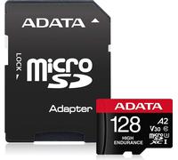 ADATA | AUSDX128GUI3V30SHA2-RA1 Carte mémoire | 128 Go | MicroSDXC | Mémoire flash classe 10 | Adaptateur