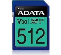 ADATA Carte mémoire Premier Pro 512 Go SDXC Classe 10 UHS-I 100 Mo/s Bleu