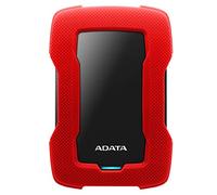 ADATA Disque dur externe HD330 1 To USB 3.2 Gen1 AES 256 bits Résistant aux chocs Rouge
