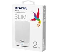 ADATA HV320 - Disque dur - 2 To - externe (portable) - USB 3.1 - blanc Blanc, Blanc G