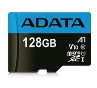 ADATA Mémoire Flash MicroSDXC Premier 128 Go - Classe 10 UHS-I 85 Mo/s - Noir/Bleu