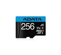 ADATA Premier - Carte mémoire flash (adaptateur microSDXC vers SD inclus(e)) - 256 Go - Video Class V10 / UHS-I U1 / Class10 - microSDXC UHS-I