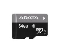 ADATA Premier - Carte mémoire flash (adaptateur microSDXC vers SD inclus(e)) - 64 Go - UHS Class 1 / Class10 - microSDXC UHS-I
