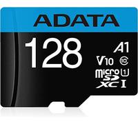 ADATA Mémoire Flash MicroSDXC Premier 128 Go - Classe 10 UHS-I 85 Mo/s - Noir/Bleu