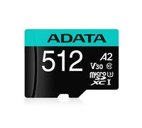 ADATA Premier Pro - 512 Go - MicroSDXC - classe 10 - 100 Mo/s - 80 Mo/s - classe 3 (U3)