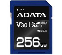 ADATA Premier Pro - Carte mémoire flash - 256 Go - Video Class V30 / UHS-I U3 / Class10 - SDXC UHS-I G