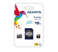 ADATA Premier SDHC UHS-I U1 Class10 16GB 16Go SDHC Classe 10 mémoire Flash - mémoires Flash (16 Go, SDHC, Classe 10, 30 Mo/s, 10 Mo/s, Noir, Bleu)