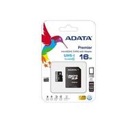ADATA Premier UHS-I - Carte mémoire flash (adaptateur microSDHC - SD inclus(e)) - 16 Go - UHS Class 1 / Class10 - microSDHC UHS-I