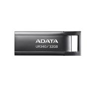 ADATA, UR340 Clé USB 3.2 Gen1, en métal, résistant aux éclaboussures, Antichoc, Anti-poussière, 32 Go, Noir