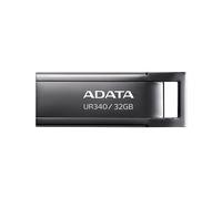 ADATA UR340 - Clé USB 32 Go USB Type-A 3.2 Gen 1 Noire - Boîtier Métal, Résistante Poussière/Chocs/Éclaboussures - 34.8x12.2x4.6mm - Compatible Windows/macOS/Linux