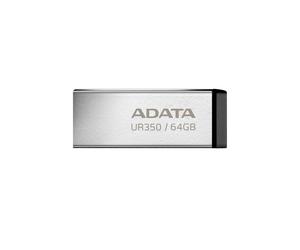 ADATA UR350 64Go USB Type-A 3.2 Gen 1 Noir - Lecteur Flash 100Mo/s - Résistant Poussière/Chocs/Eau - Métal - Compatible Windows/macOS/Linux