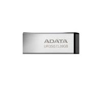 ADATA UR350 - Clé USB 128Go USB Type-A 3.2 Gen 1 - 100Mo/s Lecture - Métal Noir/Argent - Résistante Chocs/Eau - Compatible Windows/macOS/Linux