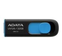 Adata Usb-stick 32gb Dashdrive Uv128 (black/blue) Retail Auv128-32g-rbe G