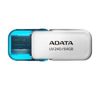 ADATA UV240 lecteur USB flash 64 Go USB Type-A 2.0 Bleu, Blanc