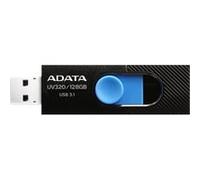ADATA UV320 lecteur USB flash 128 Go USB Type-A 3.2 Gen 1 (3.1 Gen 1) Noir, Bleu, Clé USB