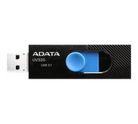 ADATA UV320 lecteur USB flash 64 Go USB Type-A 3.2 Gen 1 (3.1 Gen 1) Noir, Bleu, Clé USB