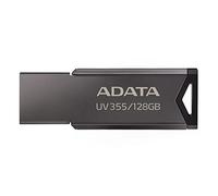 ADATA UV355 128GB, clé USB 3.0 en Argent, Noir - Mode d'affaires avec Un Design élégant, Compatible avec Les vidéos 4K et Les Photos de Haute Solution