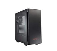 ADATA XPG Invader Mid-Tower PC Chassis, Front ARGB Downlight, Side Glass Panel, High Airflow Design with Pre-Installed Fans, Hassle-Free Installation, I/O USB Ports, Black
