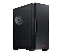ADATA XPG STARKER Mid-Tower PC Chassis, ATX/Micro ATX, Mini-ITX, Compact Size, Tempered Glass Side Panel, I/O USB 3.0 Port, Black
