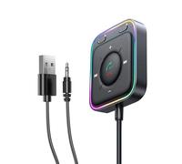 Adattatore AUX per Auto - 4,1x4,6x1,1 Cm Ricevitore E Trasmettitore Wireless | Universale, Cavo Audio Portatile Autoradio E Stereo Veicoli, Ideale per Viaggi, Camion, Sistemi Sonori