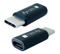 Techly IADAP USBC-MBKT changeur de genre de câble Micro-USB Noir