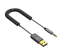 adawd Blue Tooth Adaptateur BT pour voiture - Récepteur USB jack - Kit audio avec microphone intégré pour haut-parleurs de voiture