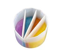 adawd Gobelet divisé pour verser la peinture | Gobelets en silicone divisés pour verser la couleur 2, 3, 4, 5 canaux - Accessoires de peinture en silicone réutilisables pour anneaux d'arbre