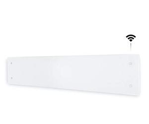 Adax CLea L - Radiateur Electrique Mural Intelligent Wi-Fi avec Commande par Smartphone - 1000W | Chauffage Electrique | Chauffage d'appoint Salle de Bain | Hauteur Convecteur 222mm | IP24C KDT Blanc