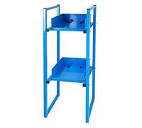 ADB Étagère pour 1 à 2 fûts (30/60 l) - Étagère chimique, palier de baril, espace de remplissage, robuste et stable - Dimensions : 2 x 30/60 l
