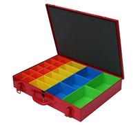 ADB - Mallette de Rangement en Métal Pour Vis, Quincaillerie et Petites Pièces - Avec 23 Compartiments Système -SK2