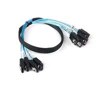 ADCAUDX Câble SATA-III : 0,5 m, 4 pièces/lot de câbles de données SATA 6 Gbit/s HDD SSD de remplacement pour serveur Bitcoin ordinateur SSD HDD CD DVD Drives Raid (5 m)