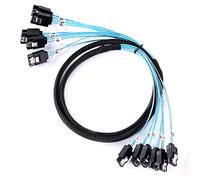 ADCAUDX Câble SATA-III de 1 m, 6 pièces/lot, câble SATA de remplacement pour Bitcoin ordinateur, serveur, CD, lecteurs DVD, câble de données Raid HDD-SSD (1 m)