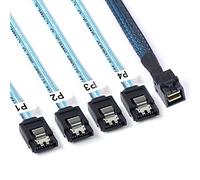 ADCAUDX SFF-8643 vers SATA : câble mini SAS vers SATA de 0,5 m pour contrôleur vers disque dur