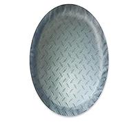 ADCO 9751 Silver Diamond Plated Steel Vinyl Spare Tire Cover A, (Fits 34" Diameter Wheel)