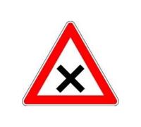 ADCO VKZ.102 Triangle 900 mm Intersection Priorité à droite Autocollant RAL RA2 Quantité:1