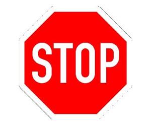 ADCO VKZ.206 Panneau stop octogonal 900 mm adhésif RAL qualité RA2 Quantité:1