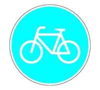 ADCO VKZ.237 Ronde 600mm Piste Cyclable Signalisation RAL Folie RA2 Quantité:1