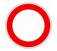 ADCO VKZ.250 Ronde 600mm RAL2 Passage Interdit Quantité:1