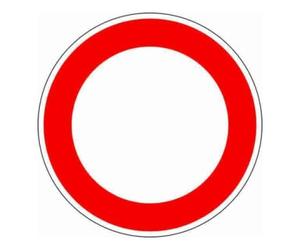 ADCO VKZ.250 Ronde 600mm RAL2 Passage Interdit Quantité:1