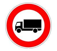 ADCO VKZ.253 Ronde 600 mm Interdiction aux véhicules > 3,5 t Vinyle RAL RA1 Quantité:1