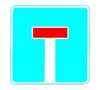 ADCO VKZ.357, 600x600mm Cul-de-sac Film RAL-Gütezeichen RA2 Quantité:1