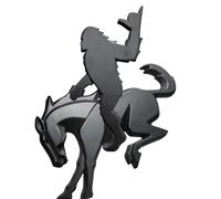 Add-A-Squatch Emblème 3D pour hayon de voiture Bronco - Ajustement universel - Design surélevé de 7,6 x 10,2 cm - Décoration automobile noire avec ruban adhésif 3M (crochet lâche et emblème de cheval