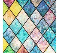 ADD.HERES Film autocollant décoratif pour fenêtre de salle de bain Motif arc-en-ciel 44 x 200 cm