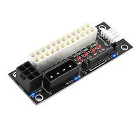 ADD2PSU Power Supply Connector 4 in 1 Molex 4Pin/SATA/ATX 6Pin/4Pin Dual PSU Multiple Power Supply Adapter, Synchronous Power Board, Add 2PSU with Power LED