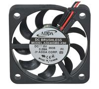 Adda Ventilateur AD0405MB-K90, 5 VDC, 5,2 CFM, 5,5" LDS, 40 mm L x 40 mm l x 6 mm H
